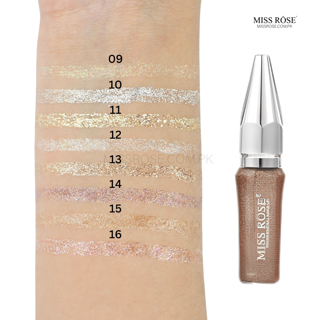 Miss Rose Glitter Eyeliner | Miss Rose Com Pk | Official Store In Pakistan | 100% Authentic Makeup Products 