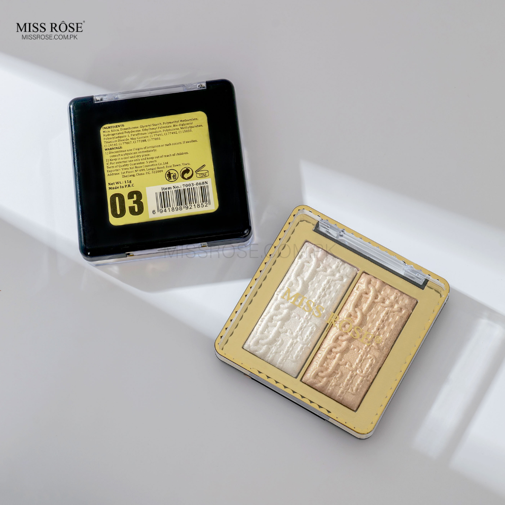 Miss Rose 2 in 1 Highlighter Palette