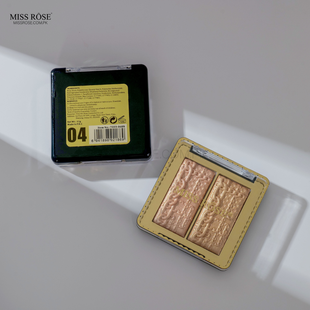 Miss Rose 2 in 1 Highlighter Palette