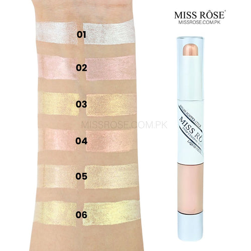 Miss Rose 2 in 1 Stick Liquid Highlighter | Miss Rose Com Pk | Official Store In Pakistan | 100% Authentic Makeup Products