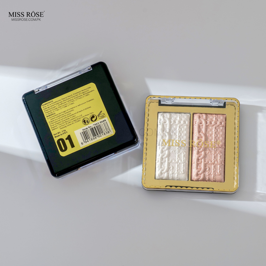 Miss Rose 2 in 1 Highlighter Palette