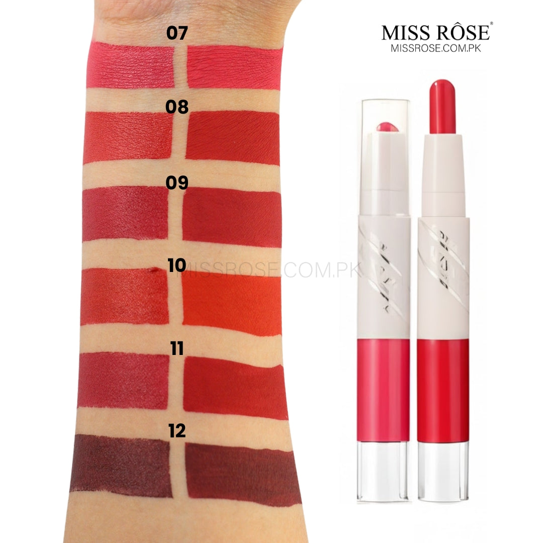 Miss Rose 2 in 1 Lipstick & Lip Gloss | Miss Rose Com Pk | Official Store In Pakistan | 100% Authentic Makeup Products