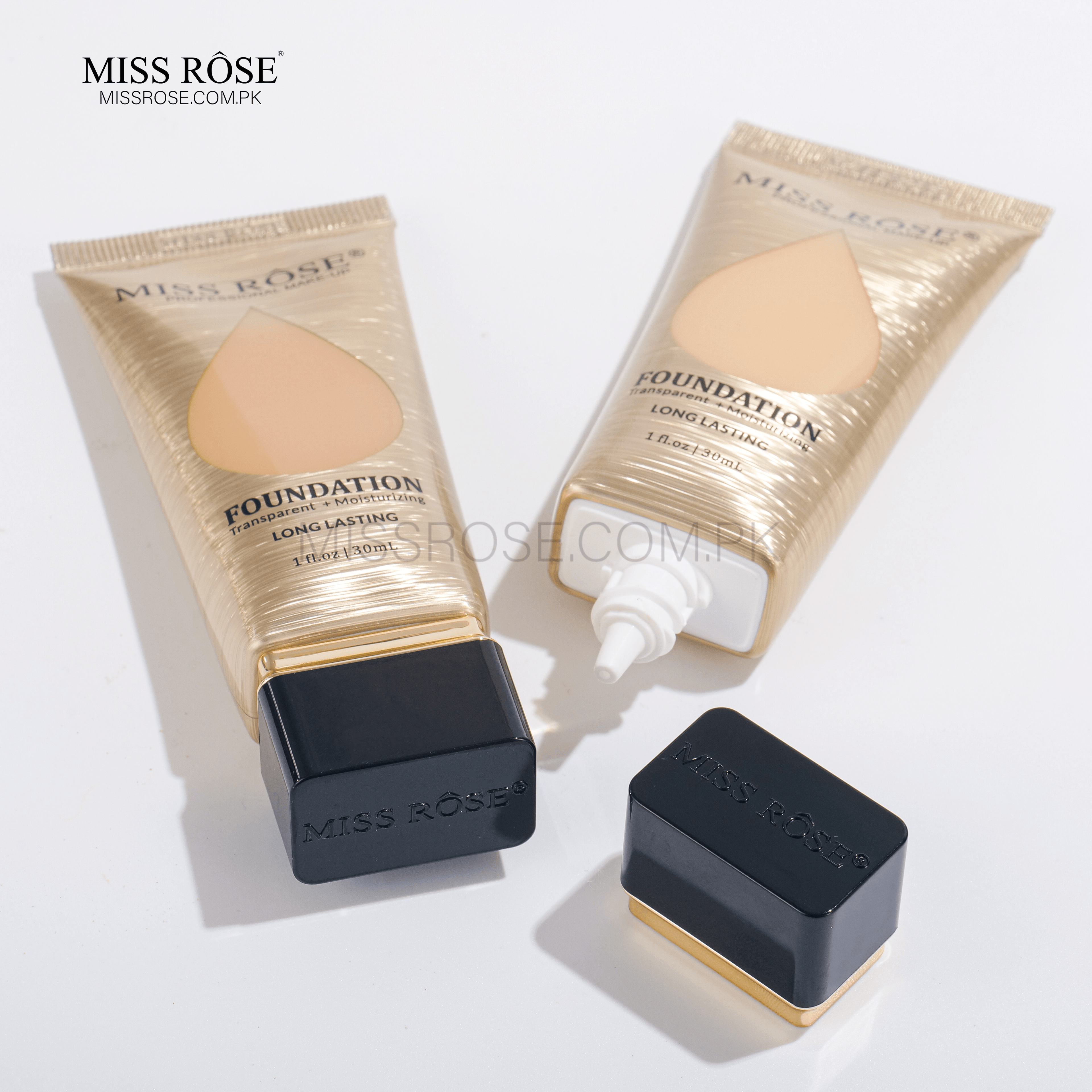 Miss Rose Transparent+ Moisturizing Long Lasting Foundation