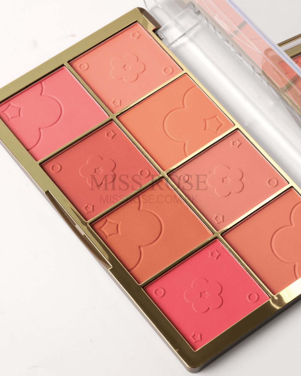 Miss Rose 8-Color Gold Brick Blush Palette