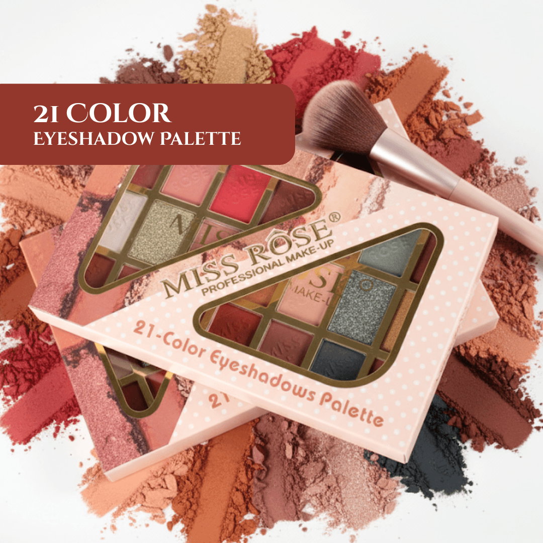 Miss Rose 21-Color Eyeshadow Palette