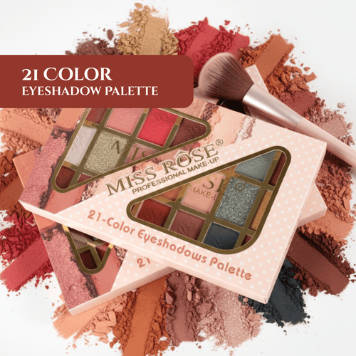 Miss Rose 21-Color Eyeshadow Palette