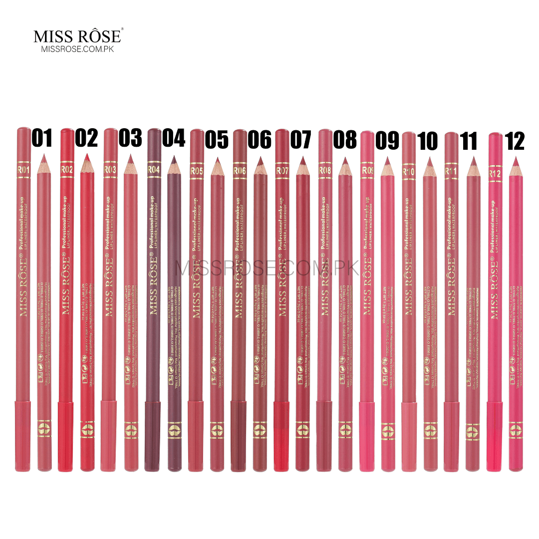 Miss Rose Waterproof Lip Liners