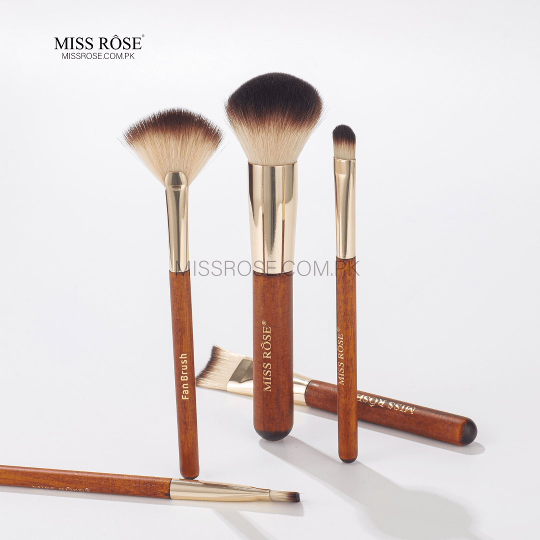 Miss Rose 9 Pieces Marble Makeup Brush Collection Set