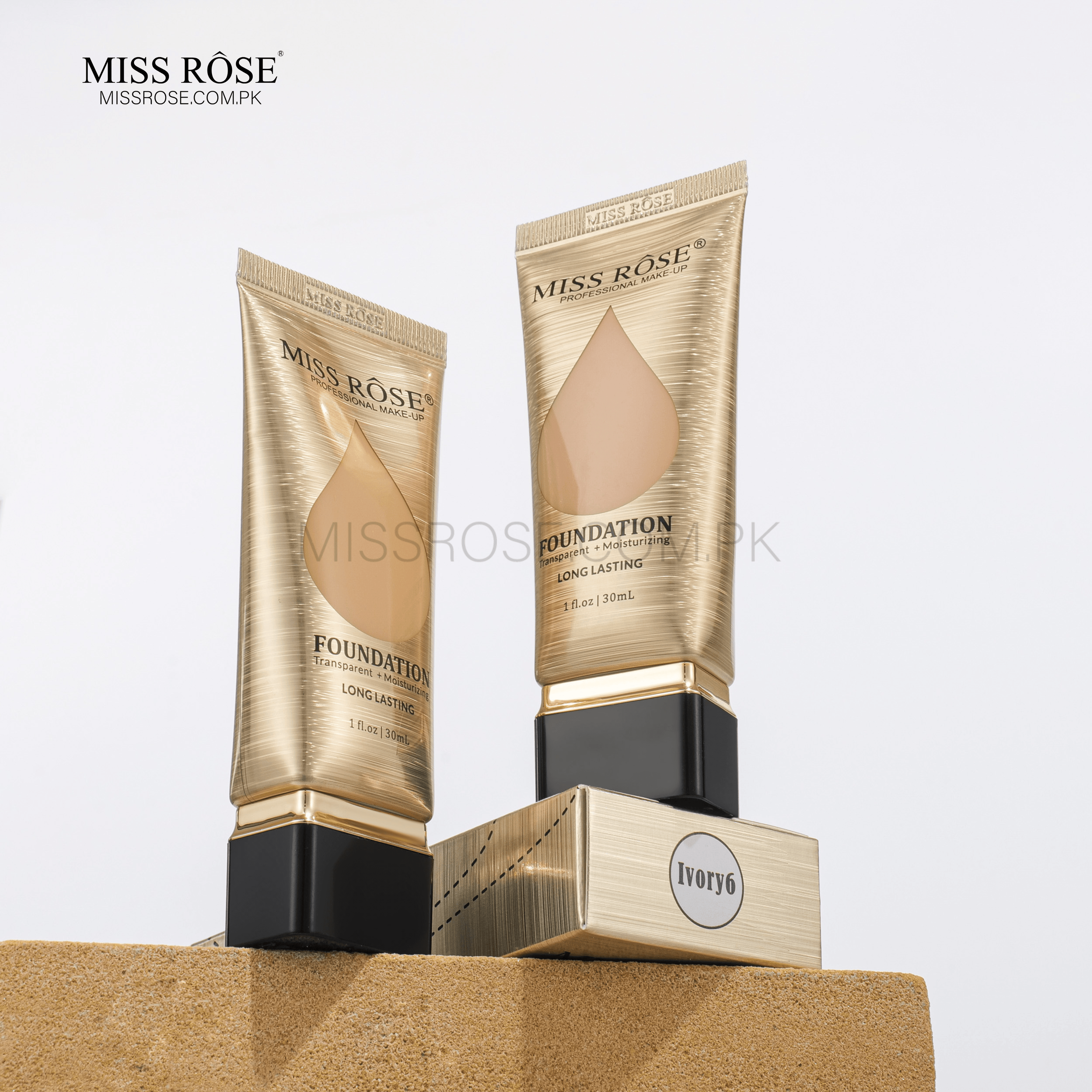 Miss Rose Transparent+ Moisturizing Long Lasting Foundation