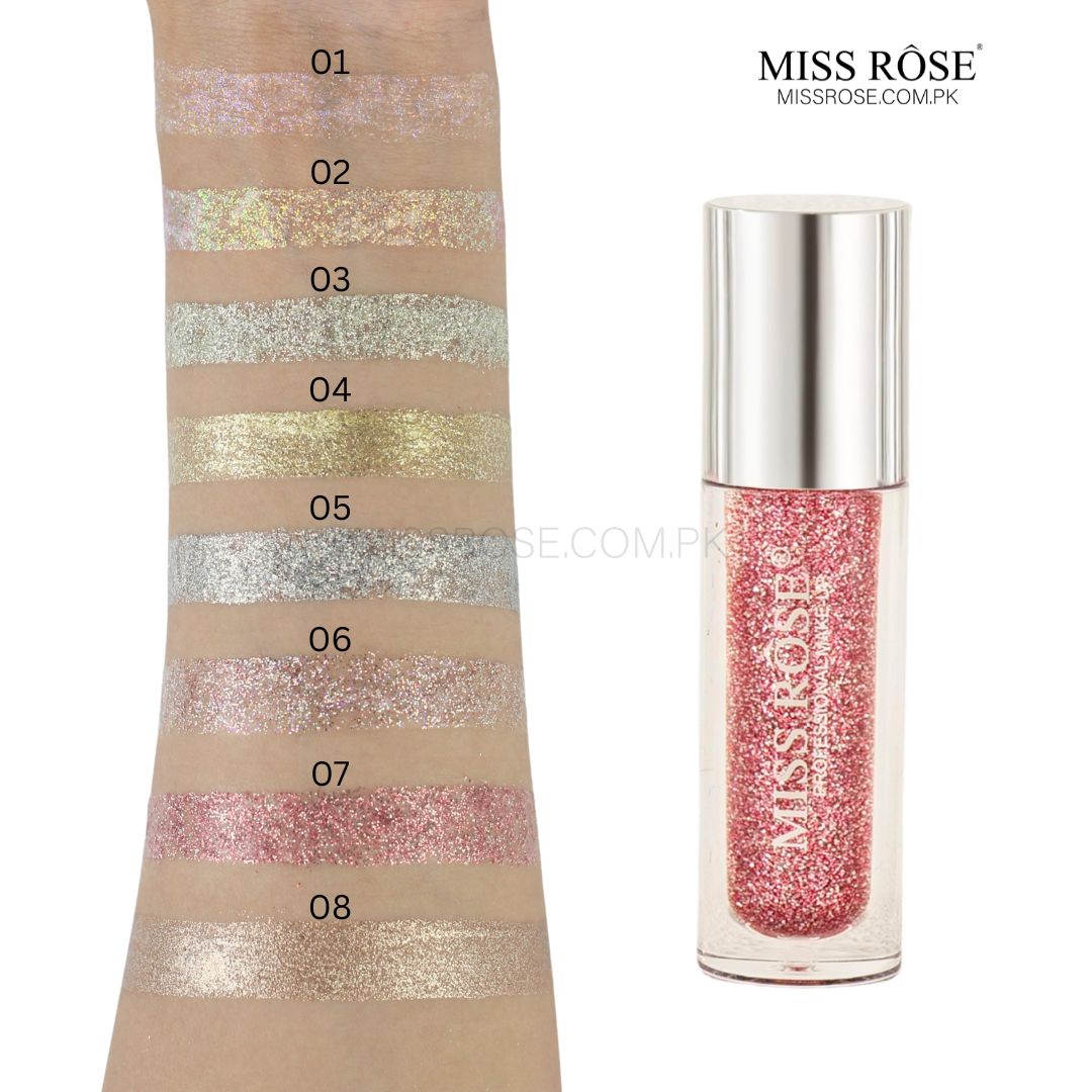 Miss Rose Liquid Glitter Eye Shadow | Miss Rose Com Pk | Official Store In Pakistan | 100% Authentic Makeup Products