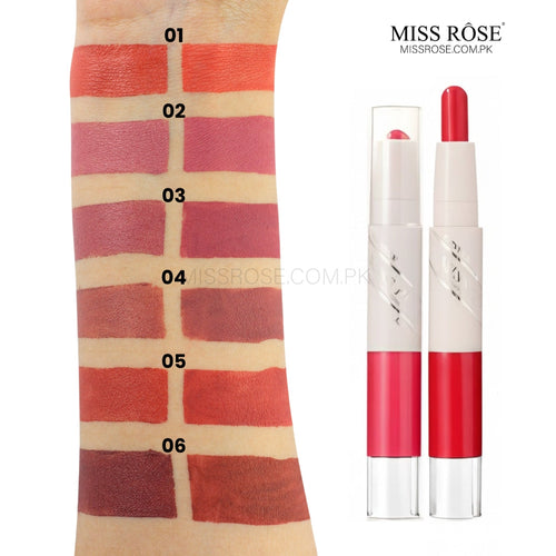 Miss Rose 2 in 1 Lipstick & Lip Gloss | Miss Rose Com Pk | Official Store In Pakistan | 100% Authentic Makeup Products