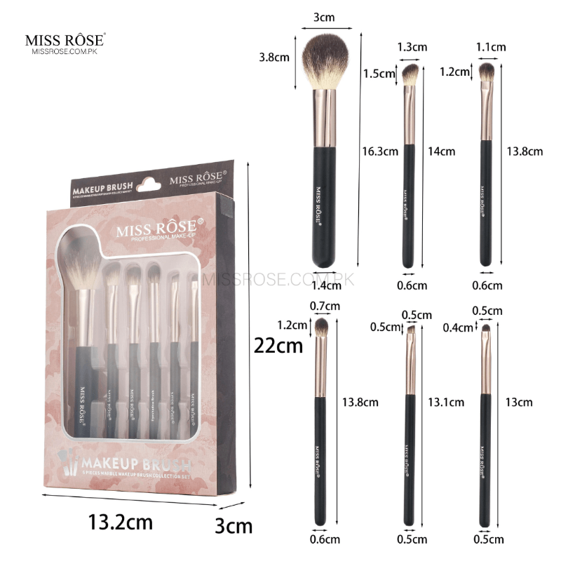 Miss Rose Everyday Essentials Makeup Brush Set