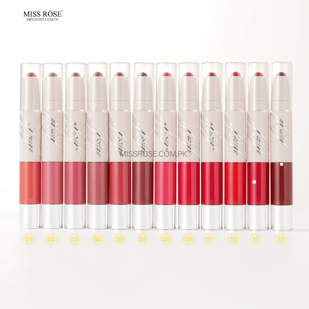 Miss Rose 2 in 1 Lipstick & Lip Gloss