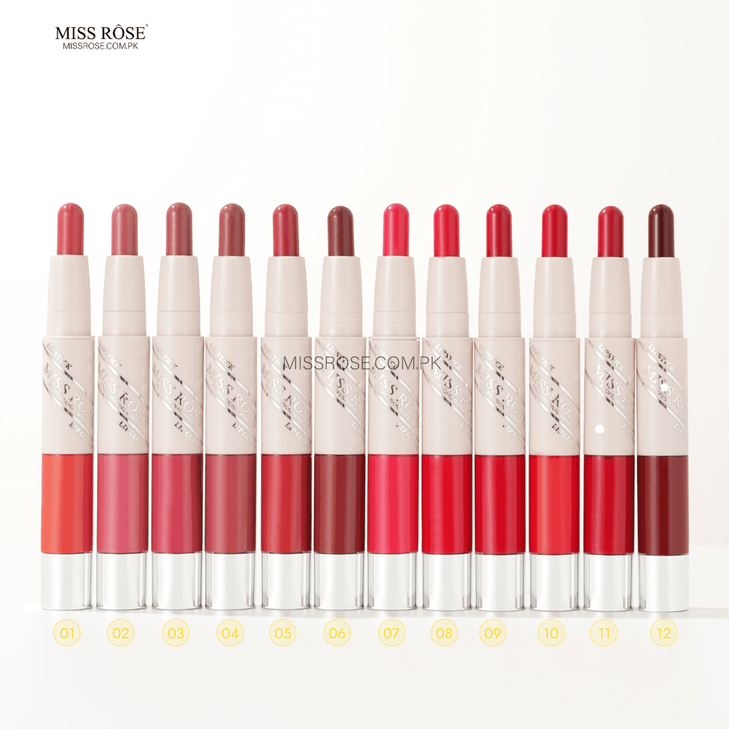 Miss Rose 2 in 1 Lipstick & Lip Gloss