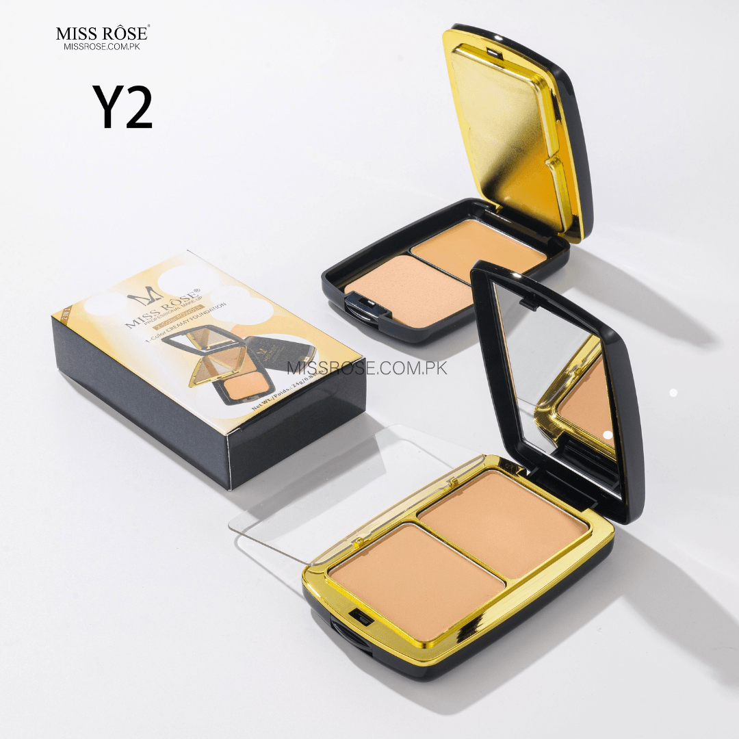 Miss Rose 2-Color Powder & 1-Color Creamy Foundation | Miss Rose Com Pk | Official Store In Pakistan | 100% Authentic Makeup Products