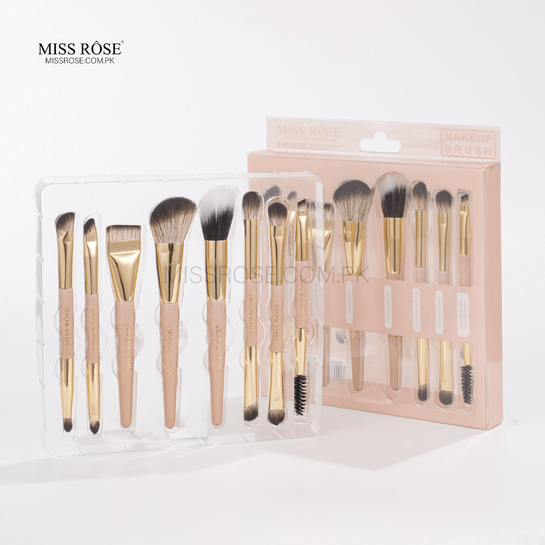 Miss Rose Professional 2-in-1 Dual-Ended Brush Set