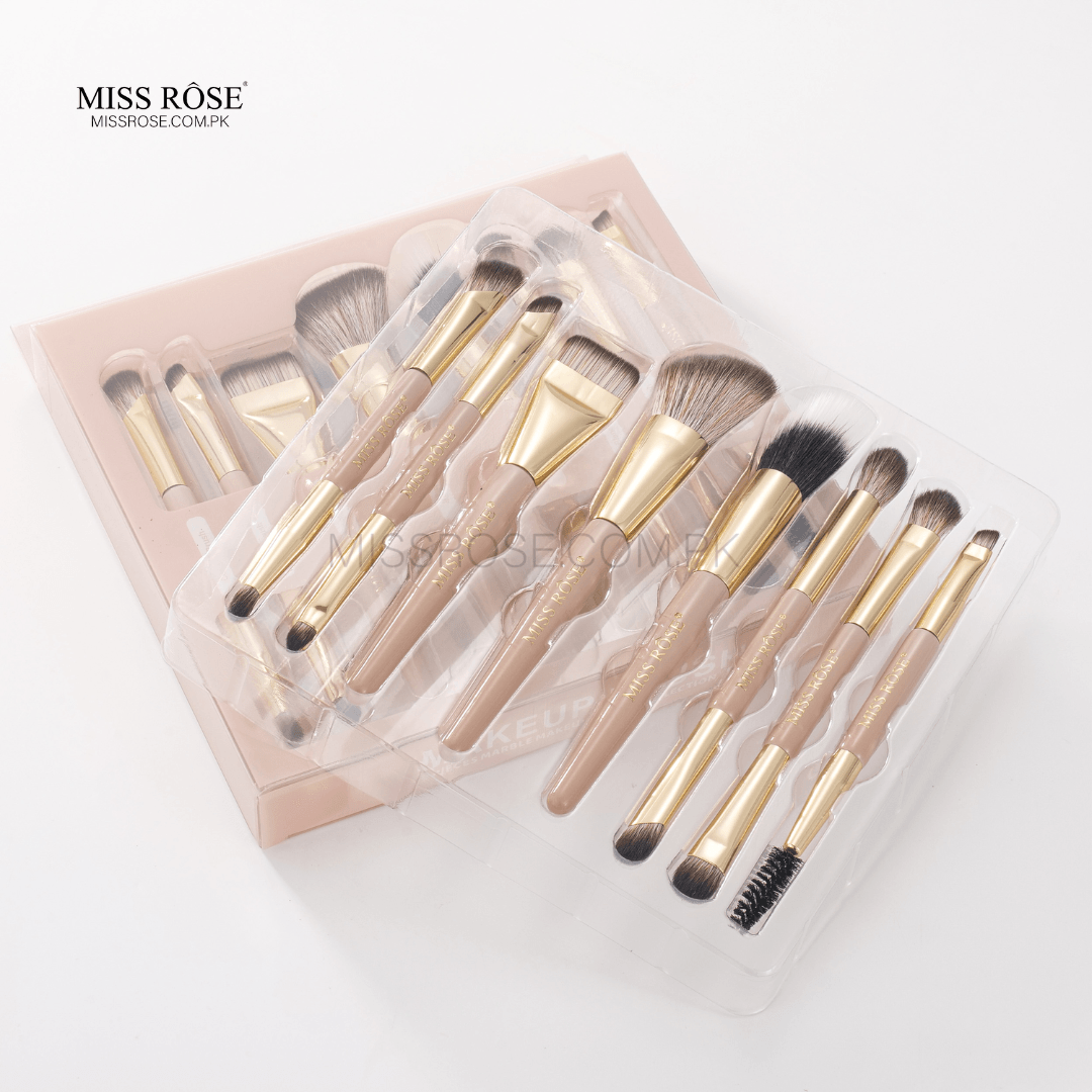 Miss Rose Professional 2-in-1 Dual-Ended Brush Set