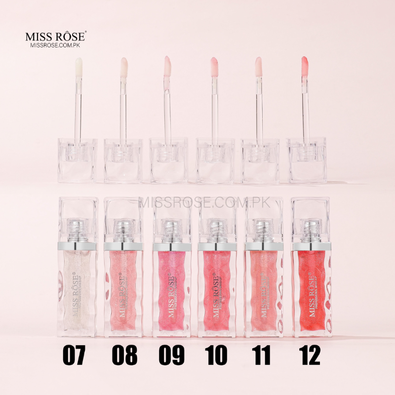Miss Rose Iced Texture Glitter Lip Gloss