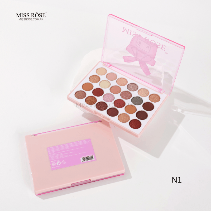 Miss Rose 24-Color Versatile Eyeshadow Palette - Mis Rose Com Pk
