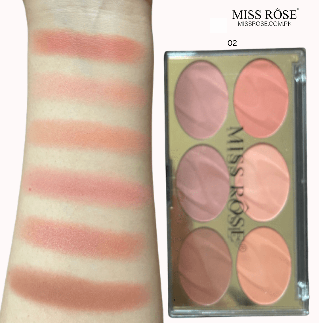 Miss Rose 6 Color Face Kit - Miss Rose Com Pk