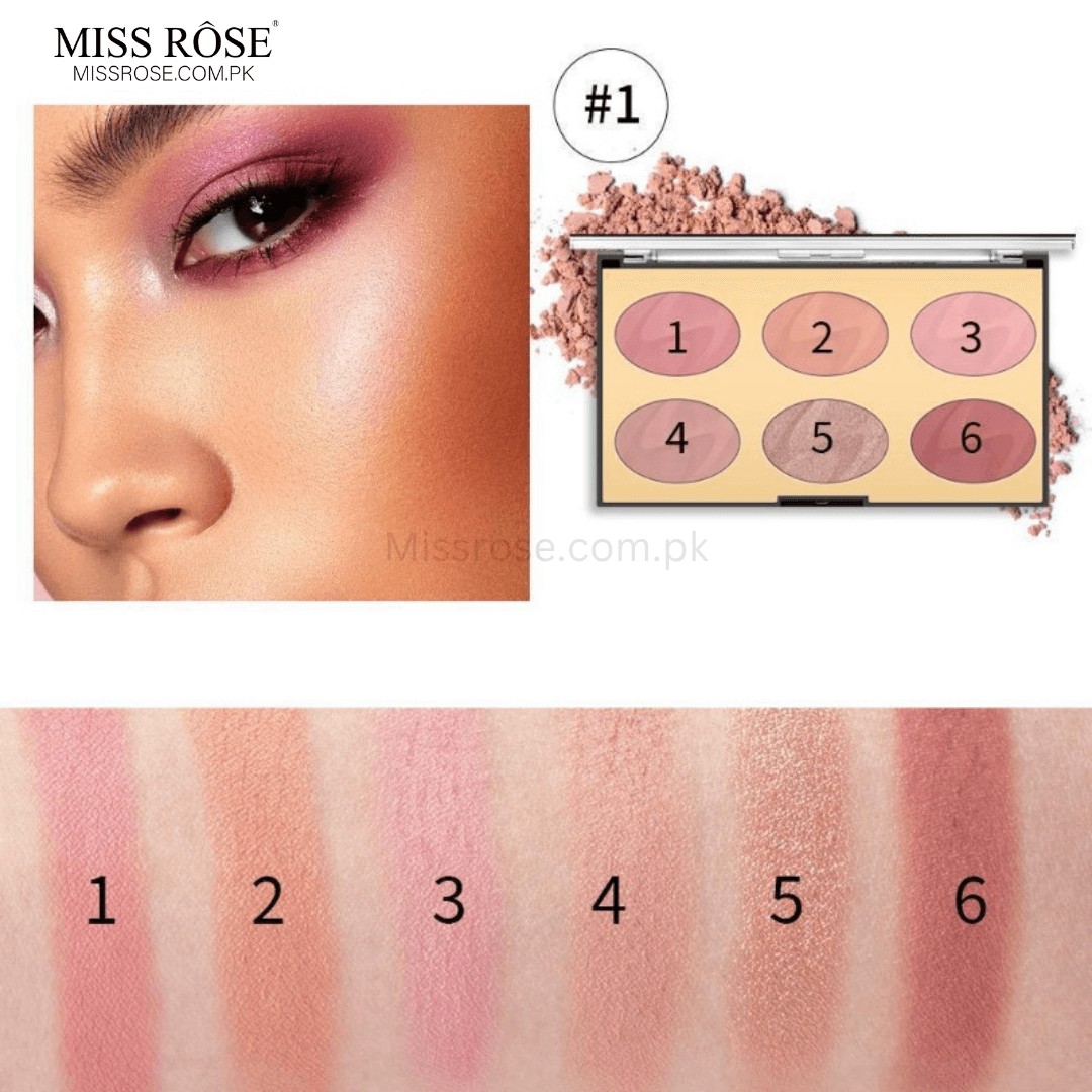 Miss Rose 6 Color Face Kit