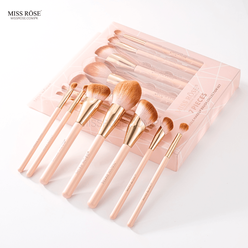 Miss Rose 7-Piece Marble Makeup Brush Collection Set