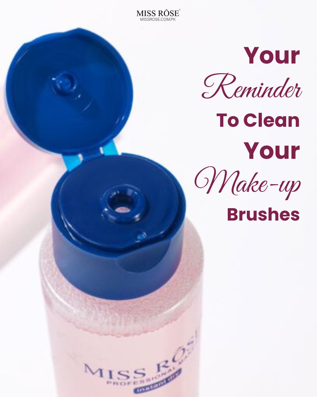 Miss Rose Brush and Puff Cleaner