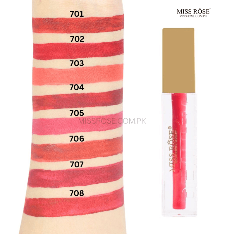 Miss Rose Golden Gleam Beauty Lip Gloss - Miss Rose Com Pk