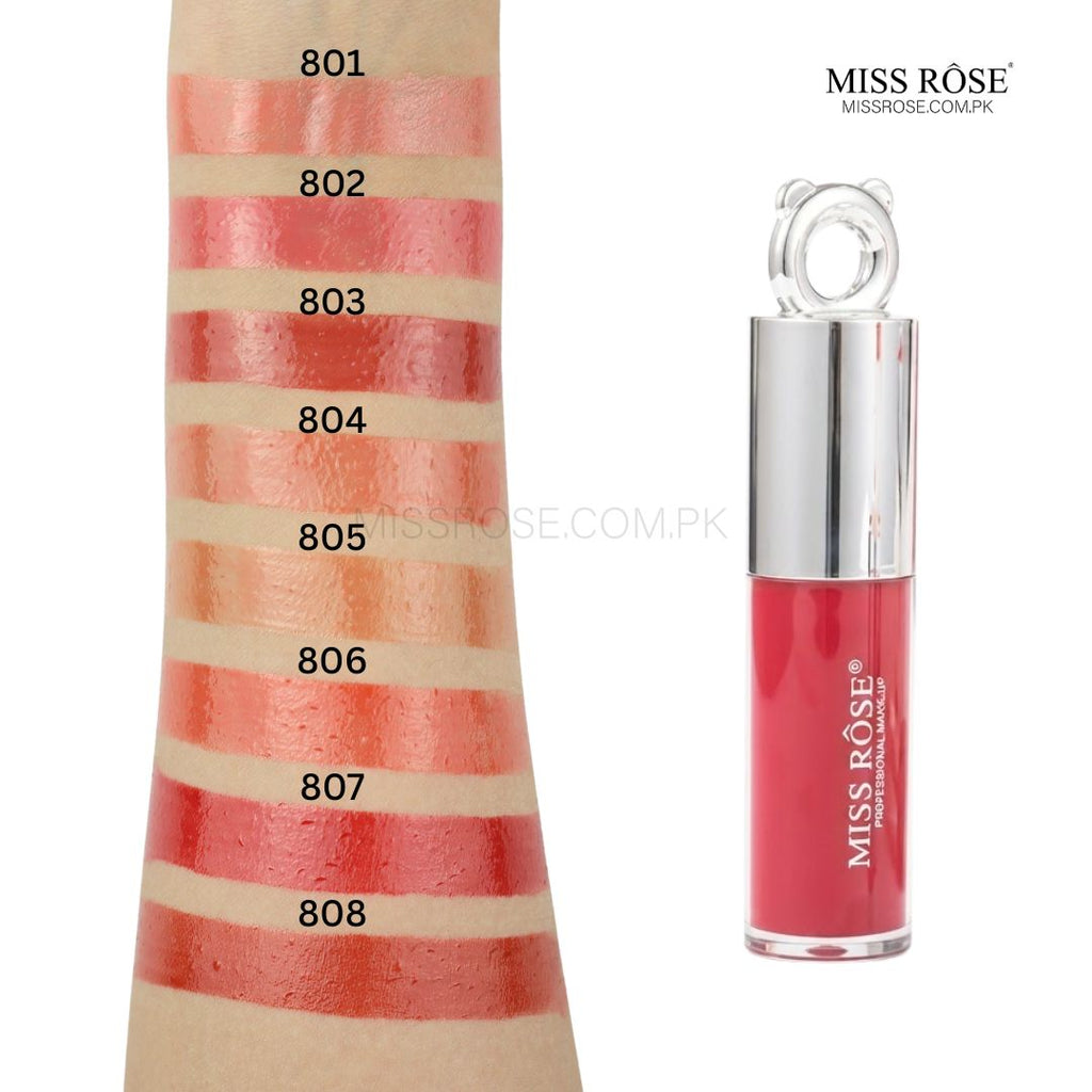 Buy_Miss_Rose_High_Shine_Liquid_Lip_Gloss_Miss_Rose_Com_Pk  801-808 swatches