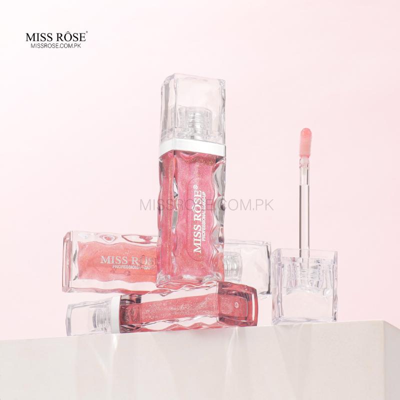Miss Rose Iced Texture Glitter Lip Gloss