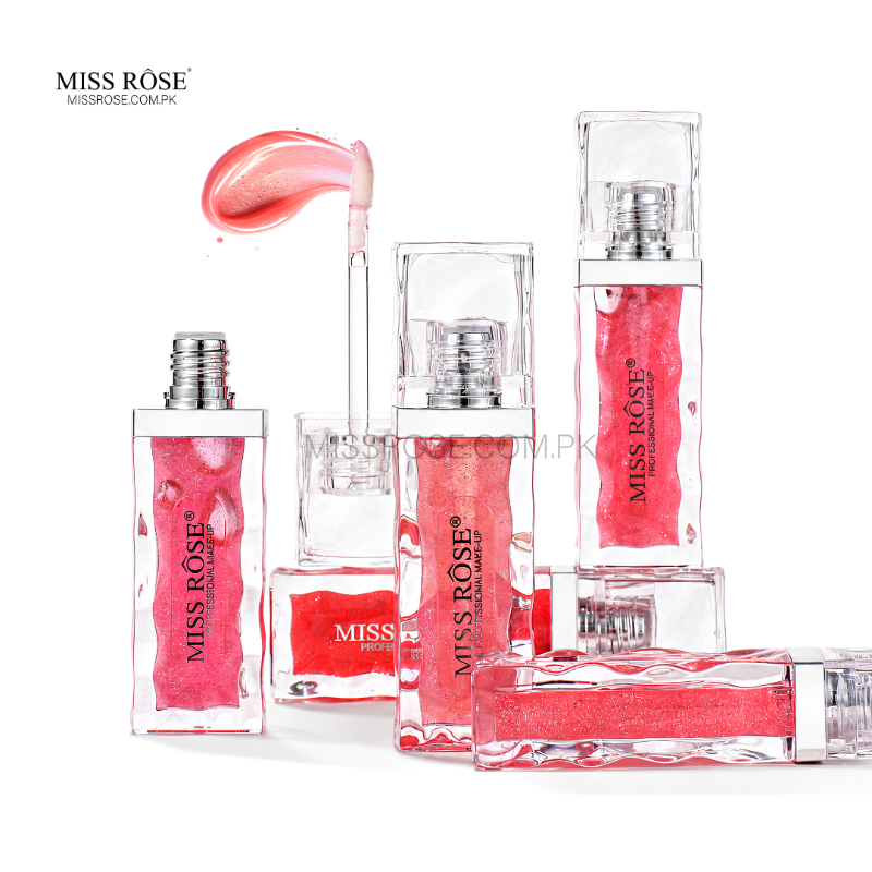 Miss Rose Iced Texture Glitter Lip Gloss