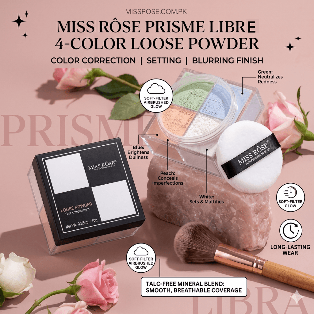 Miss Rose Prisme Libre 4-Color Loose Powder