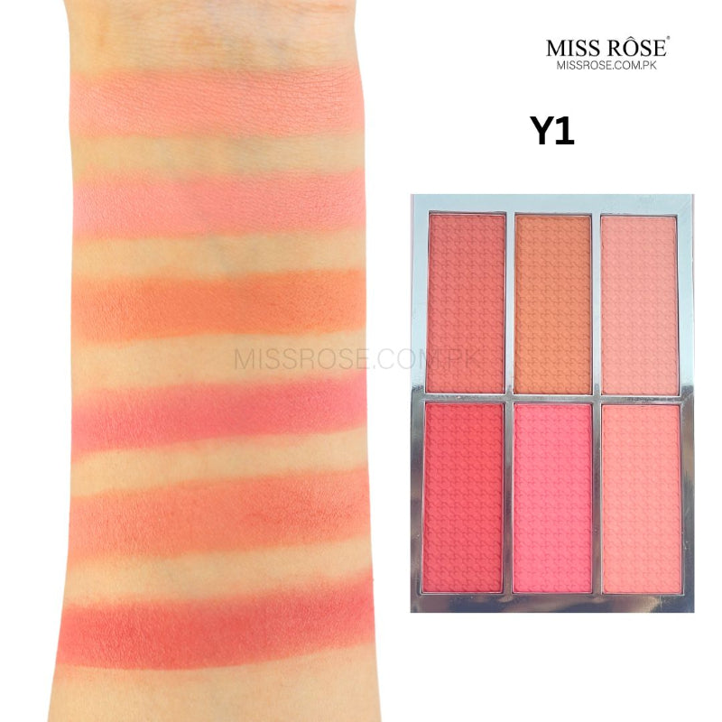 Best_6_Color_Matte_Blush_Palette_Miss_Rose_Pakistan