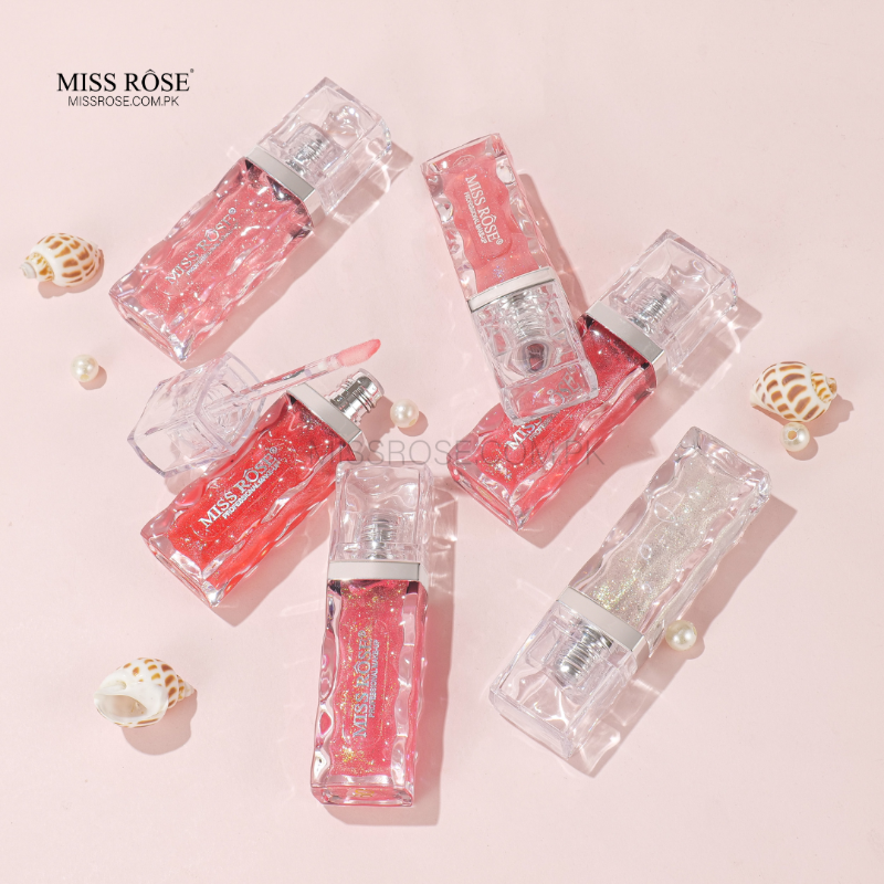 Miss Rose Iced Texture Glitter Lip Gloss